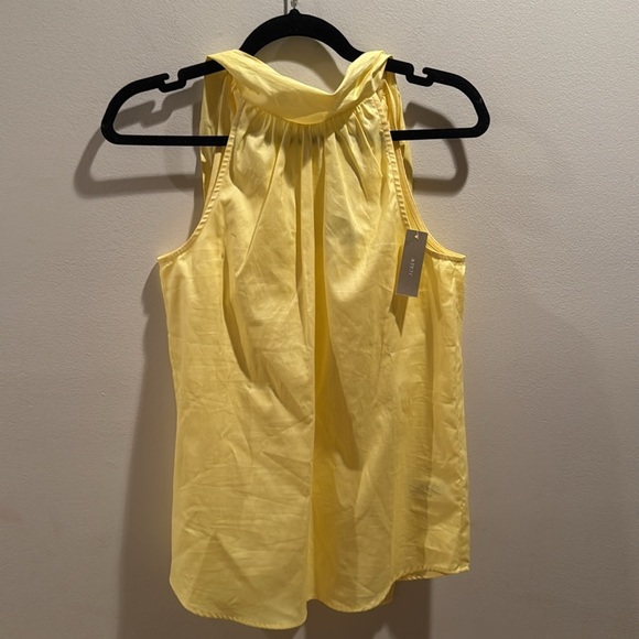 NWT J.Crew Yellow Halter Neck Women's Top 00 - Picture 2 of 6